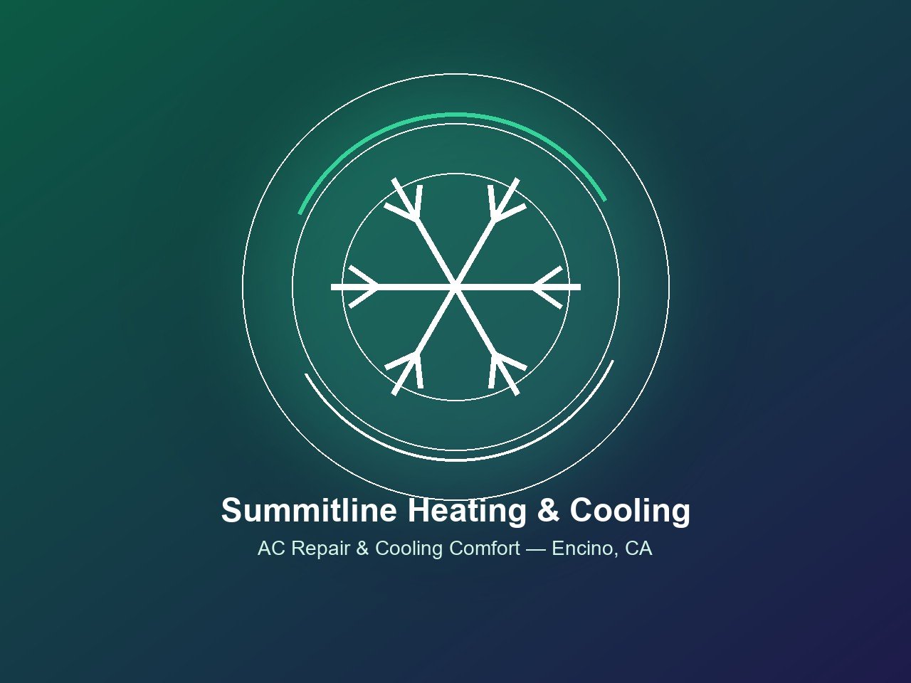 Summitline Heating & Cooling — cooling comfort brand graphic for Encino, CA AC repair services